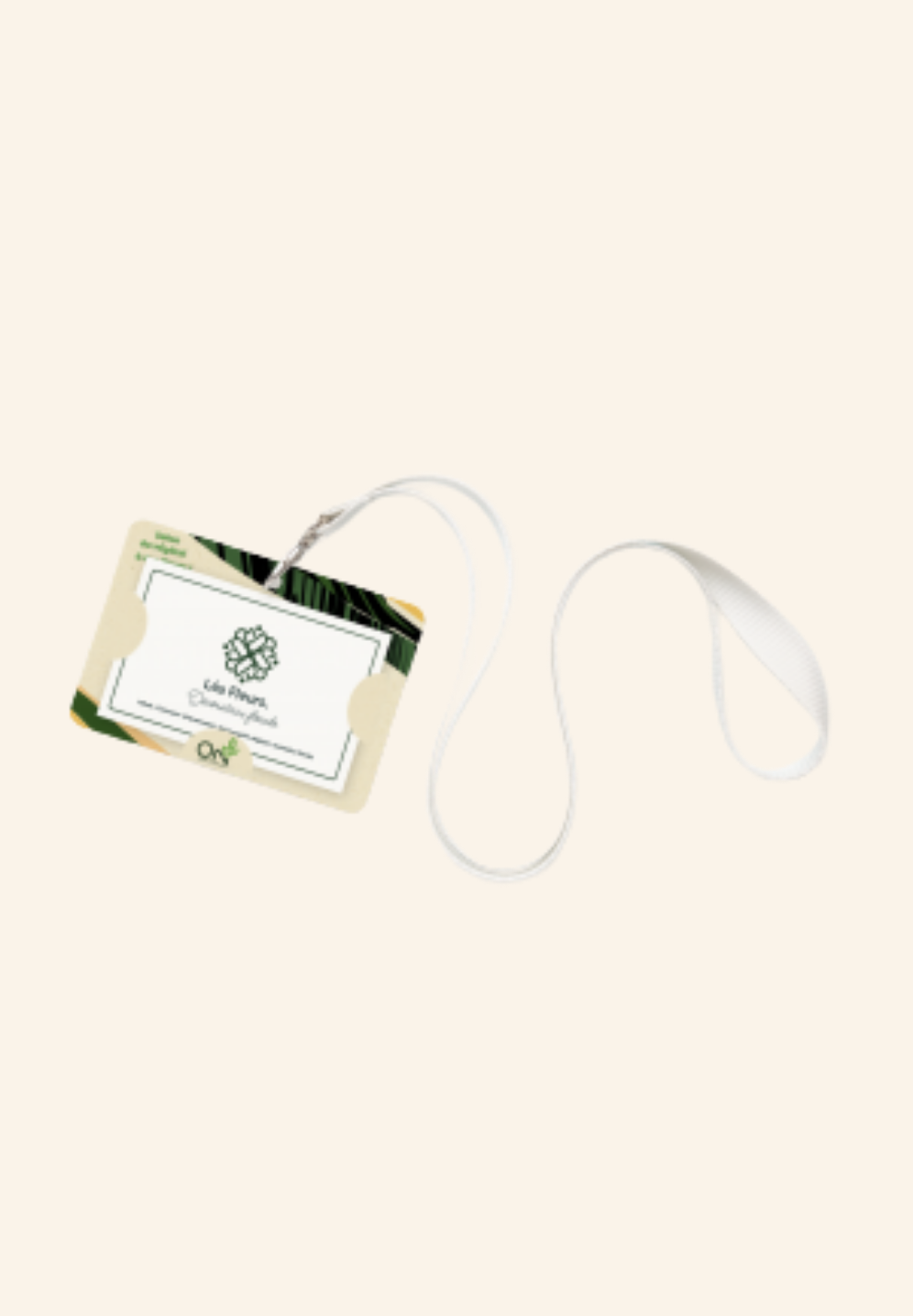 Porte-badge en carton Bagasse A7 FAB FR