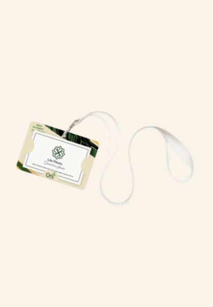 Porte-badge en carton Bagasse A7 FAB FR