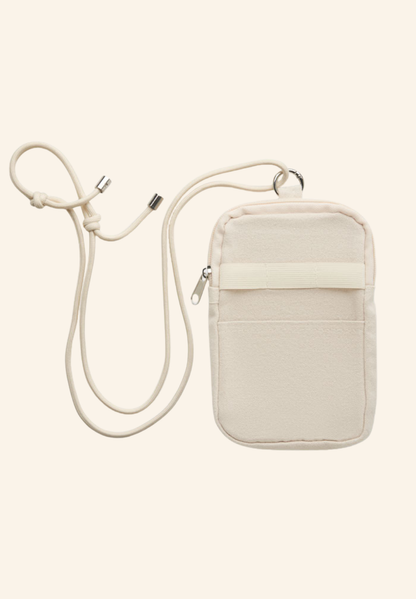 Pochette bandoulière pour smartphone en coton recyclé