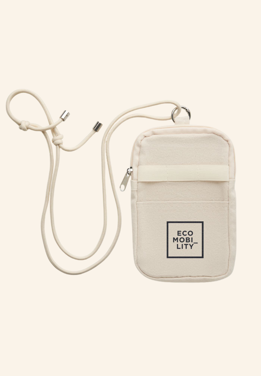 Pochette bandoulière pour smartphone en coton recyclé