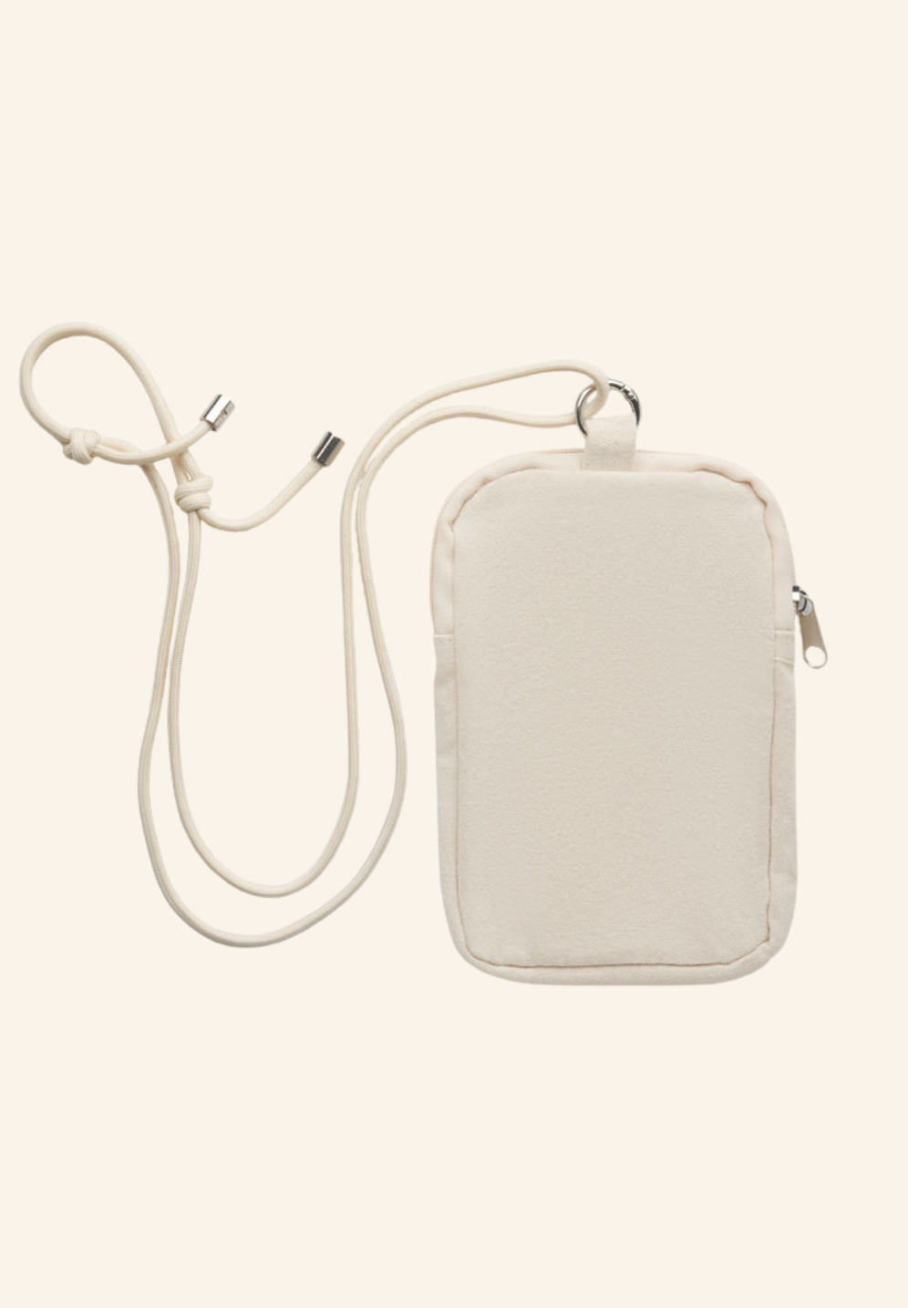 Pochette bandoulière pour smartphone en coton recyclé