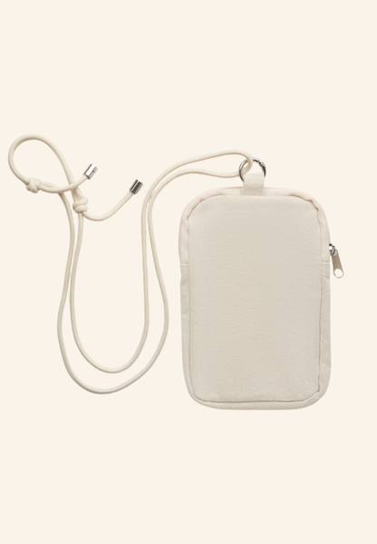 Pochette bandoulière pour smartphone en coton recyclé