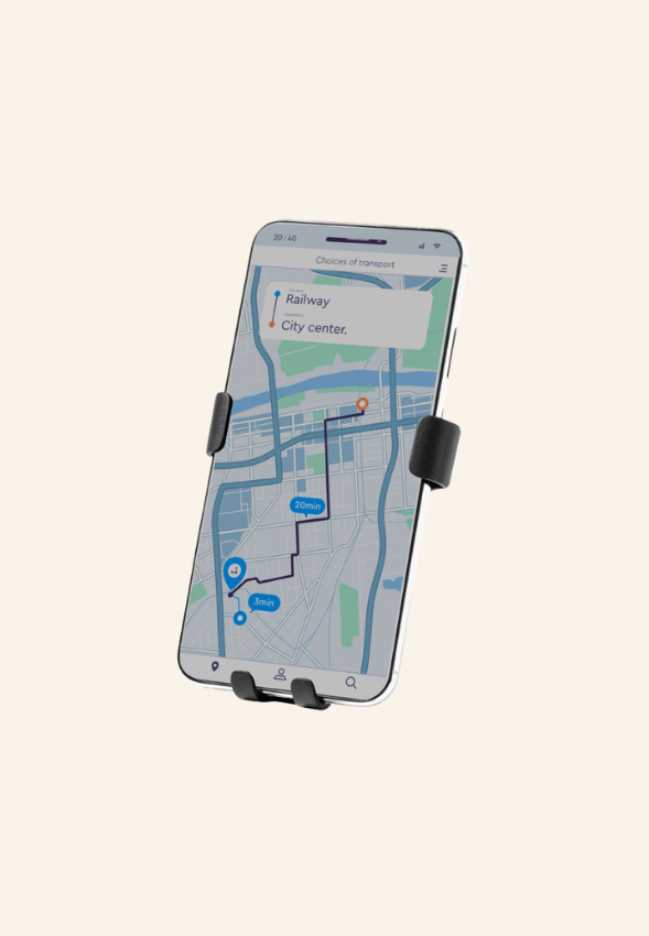 Support de téléphone pour voiture en bambou Atrus