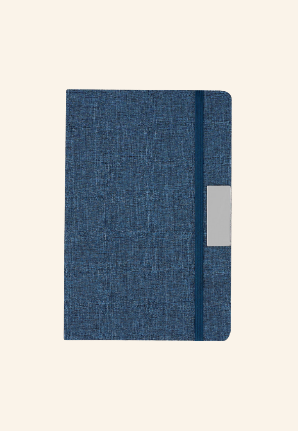 Coffret bureau 3 pièces carnet, stylo et bouteille en rPET Clémir