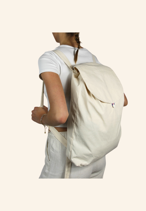 Sac à dos en coton bio 250g Valérion