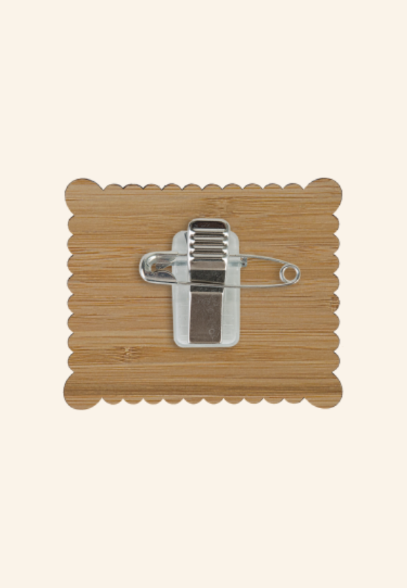 Badge en bambou 0-25 cm² BamTag
