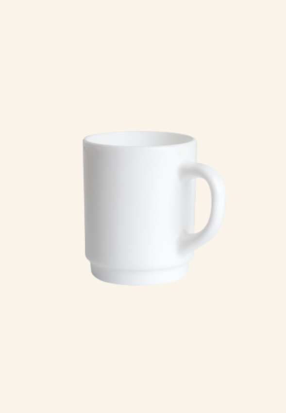 Mug 25cl en opale blanc Élorian