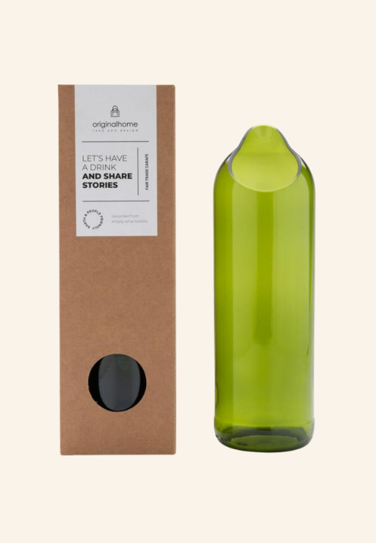 Carafe d'eau en verre recyclé 750ml Maézine
