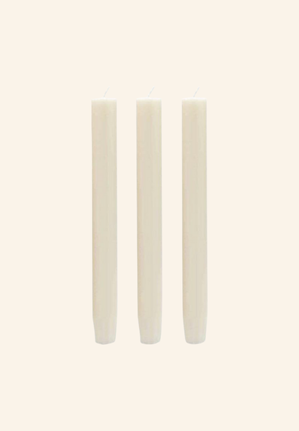 Set de 10 bougies de table en cire de palmiste Élérine