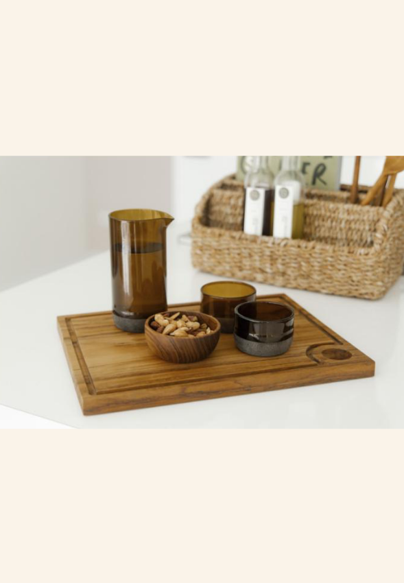 Carafe à eau en verre recyclé 430ml Gervane