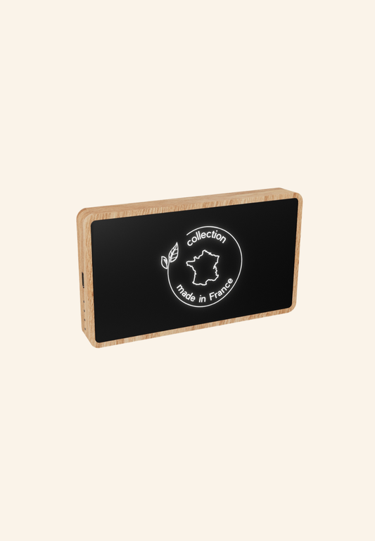 Batterie externe 5 000 mAh en chêne assemblée en ESAT Philémon