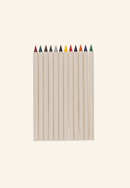set de 12 crayons de couleur Timaël
