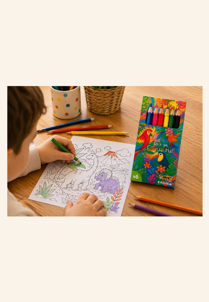 Set de coloriage BIC® Kids Evolution 6 crayons