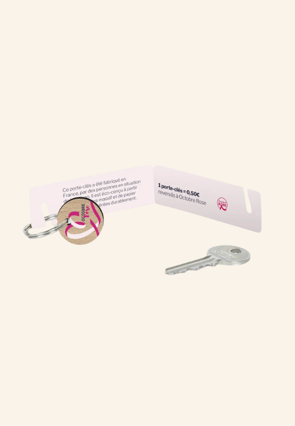 Porte-clés édition Octobre Rose