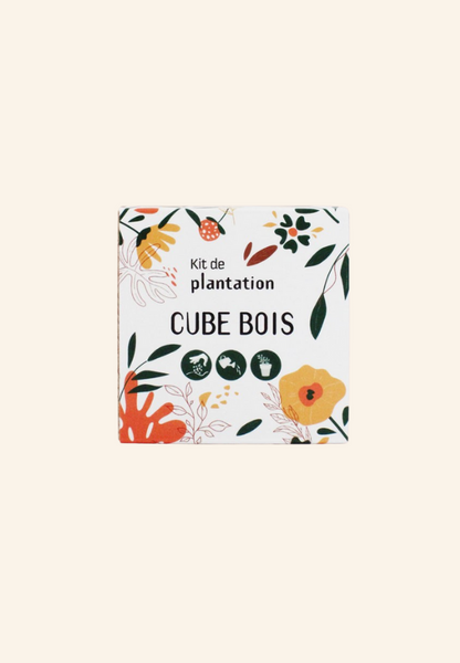Cube bois Graines Hamel