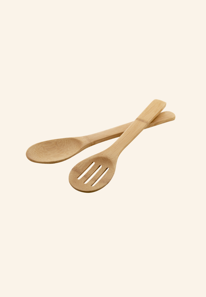 Set de couverts à salade en bambou Victorine