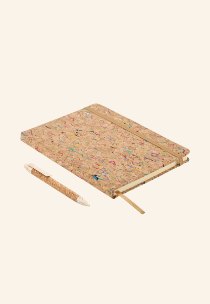 Carnet A5 couverture rigide en liège 192 pages Corélia