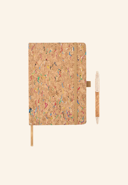 Carnet A5 couverture rigide en liège 192 pages Corélia