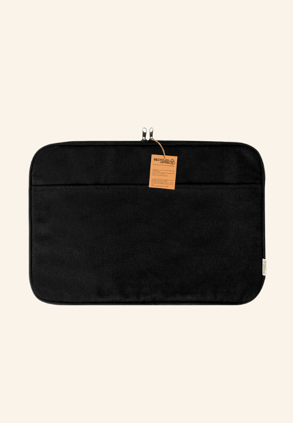 Pochette ordinateur 14 pouces en coton recyclé Caliste