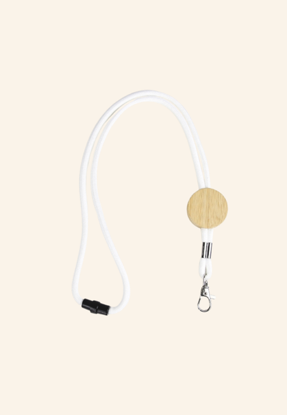 Tour de cou en bois et coton WoodyTag