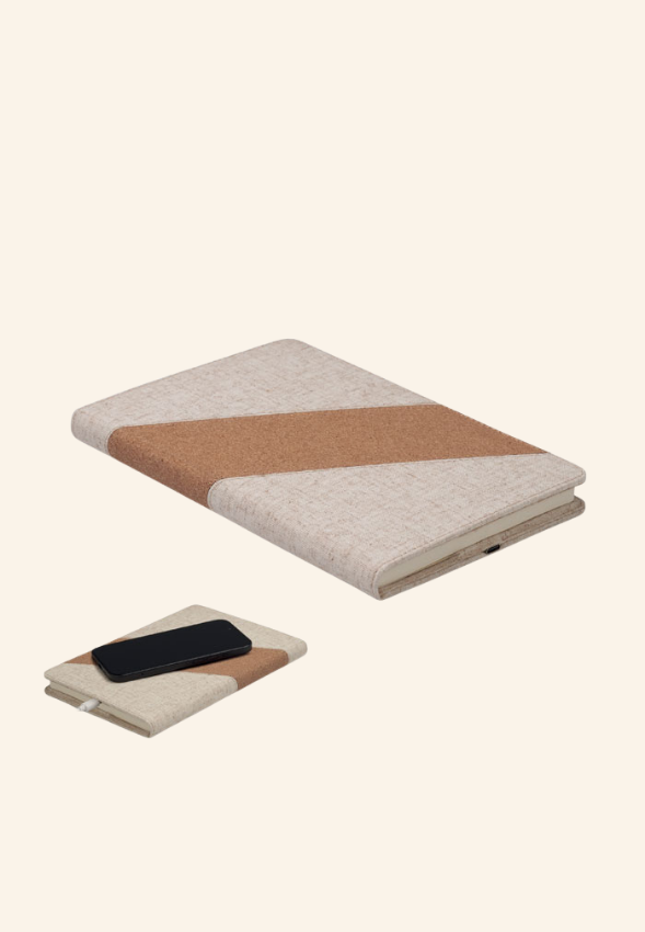 Carnet A5 2 en 1 avec chargeur sans fil 128 pages Néréane