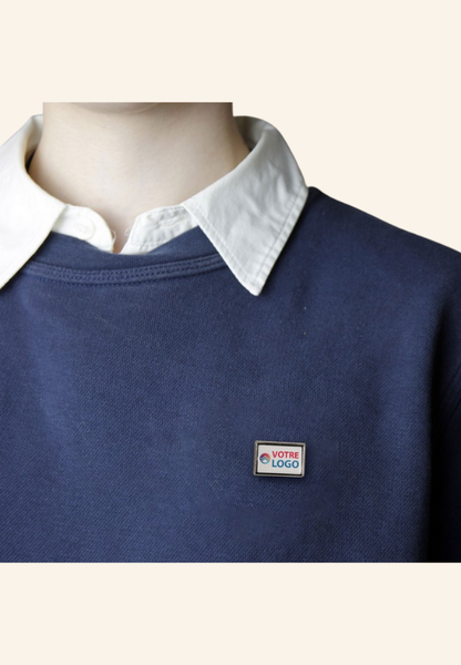 Pin's rectangle en métal PinPolish