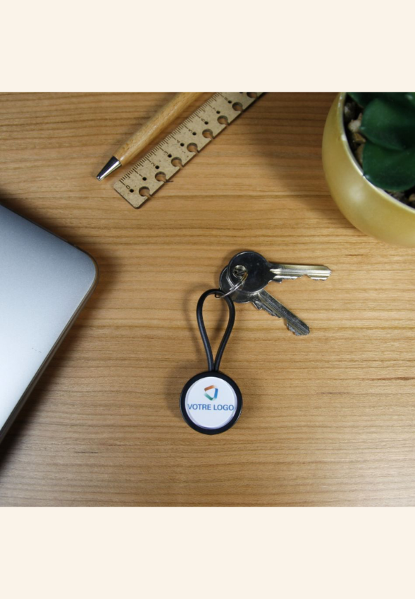 Porte-clé rond 25mm KeyRound