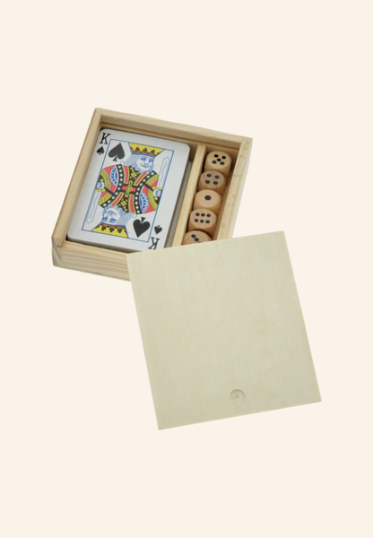 Coffret jeu de carte et dés Séverin