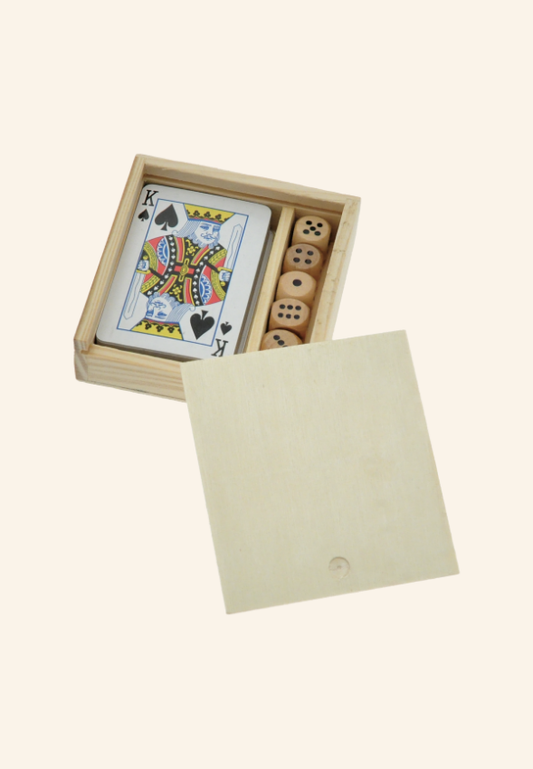 Coffret jeu de carte et dés Séverin