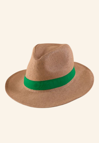 Chapeau en papier et ruban cousu Mireliane