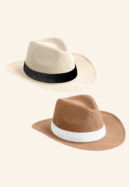 Chapeau en papier et ruban cousu Mireliane