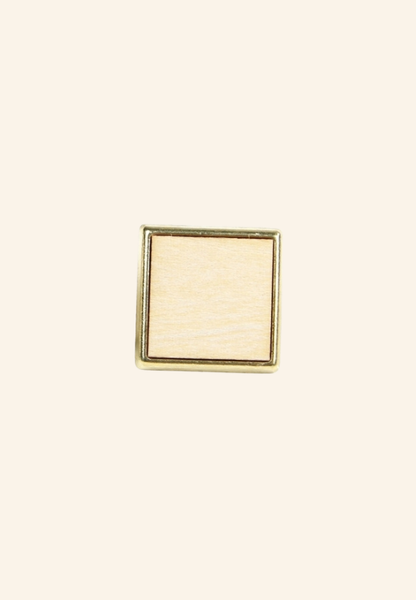 Pin's carré en bois 18mm WoodSquare