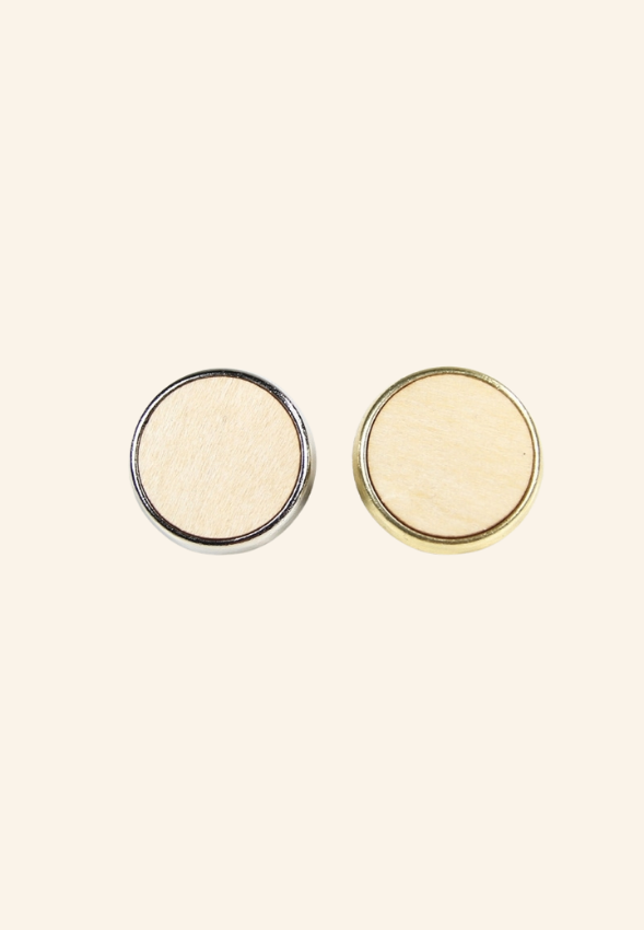 Pin's rond en bois 20mm WoodRound
