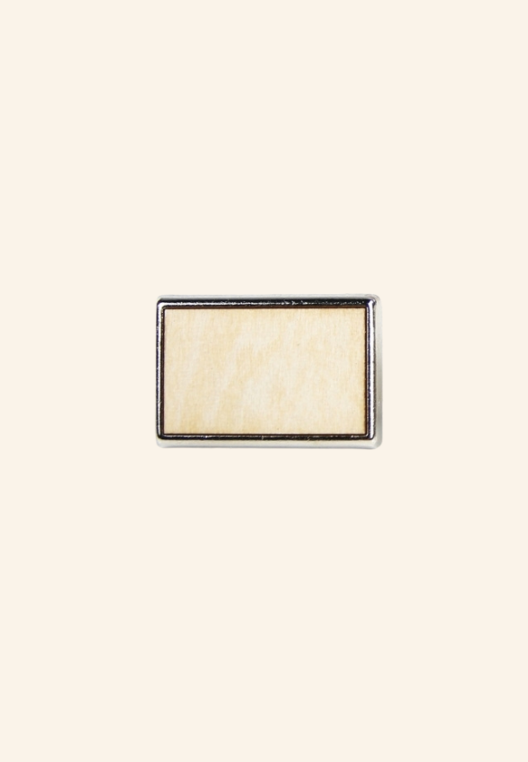 Pin's rectangle en bois WoodRect
