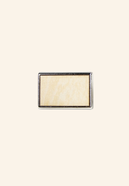 Pin's rectangle en bois WoodRect