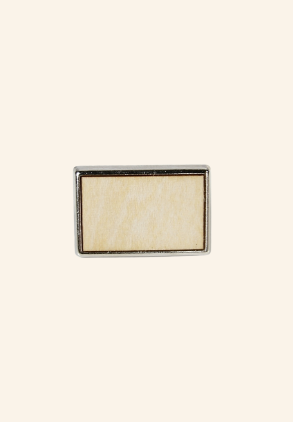 Pin's rectangle en bois WoodRect