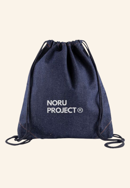 Sac à dos en jean à cordes en coton recyclé Kervian