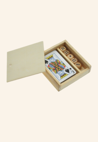Coffret jeu de carte et dés Séverin