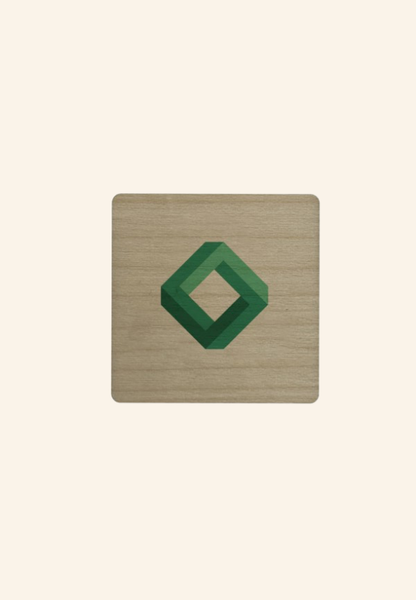 Badge aimanté en bois 3 formes WoodMag