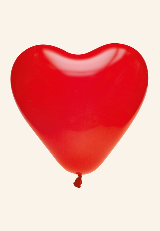 Ballons en forme de coeur en latex naturel Céloré