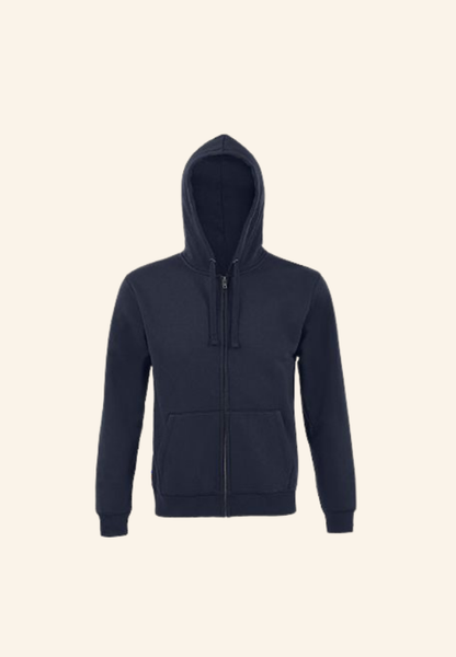 Sweat à capuche zippé en coton Soren