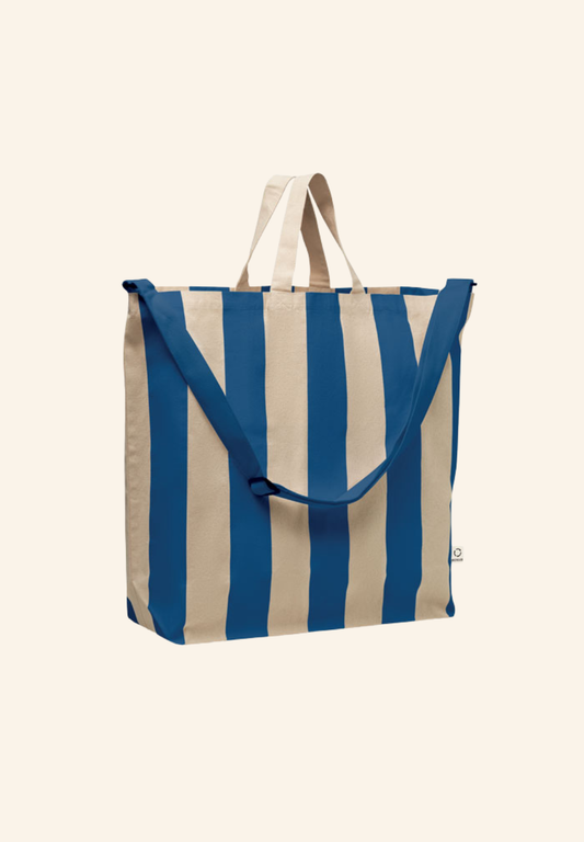 Sac de plage rayé en coton recyclé LAGUNA
