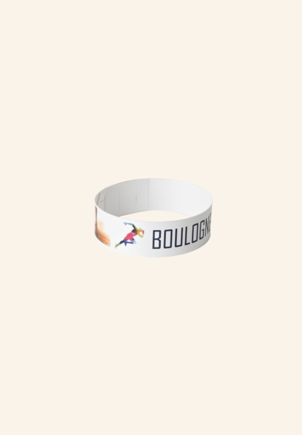 Bracelet événementiel papier polyéthylène Maëlys
