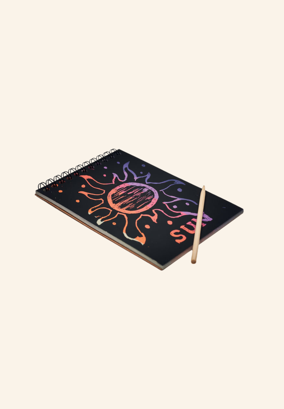 Cahier à gratter en kraft Alaric
