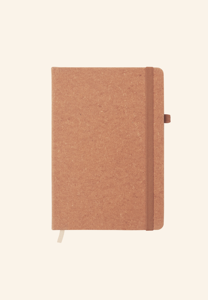 Carnet A5 en cuir recyclé Orvi