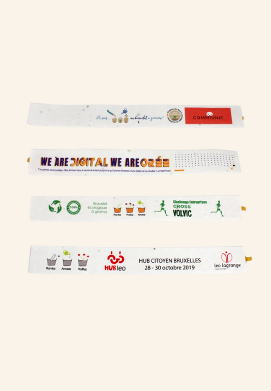 Bracelet en papier graines Juno