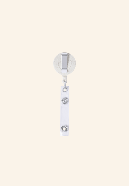 Porte-badge paille de blé, bambou, plastique et métal Kyraxel