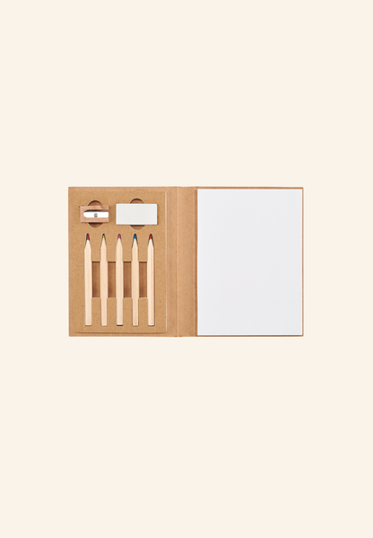 Set de dessin en papier recyclé Azelio