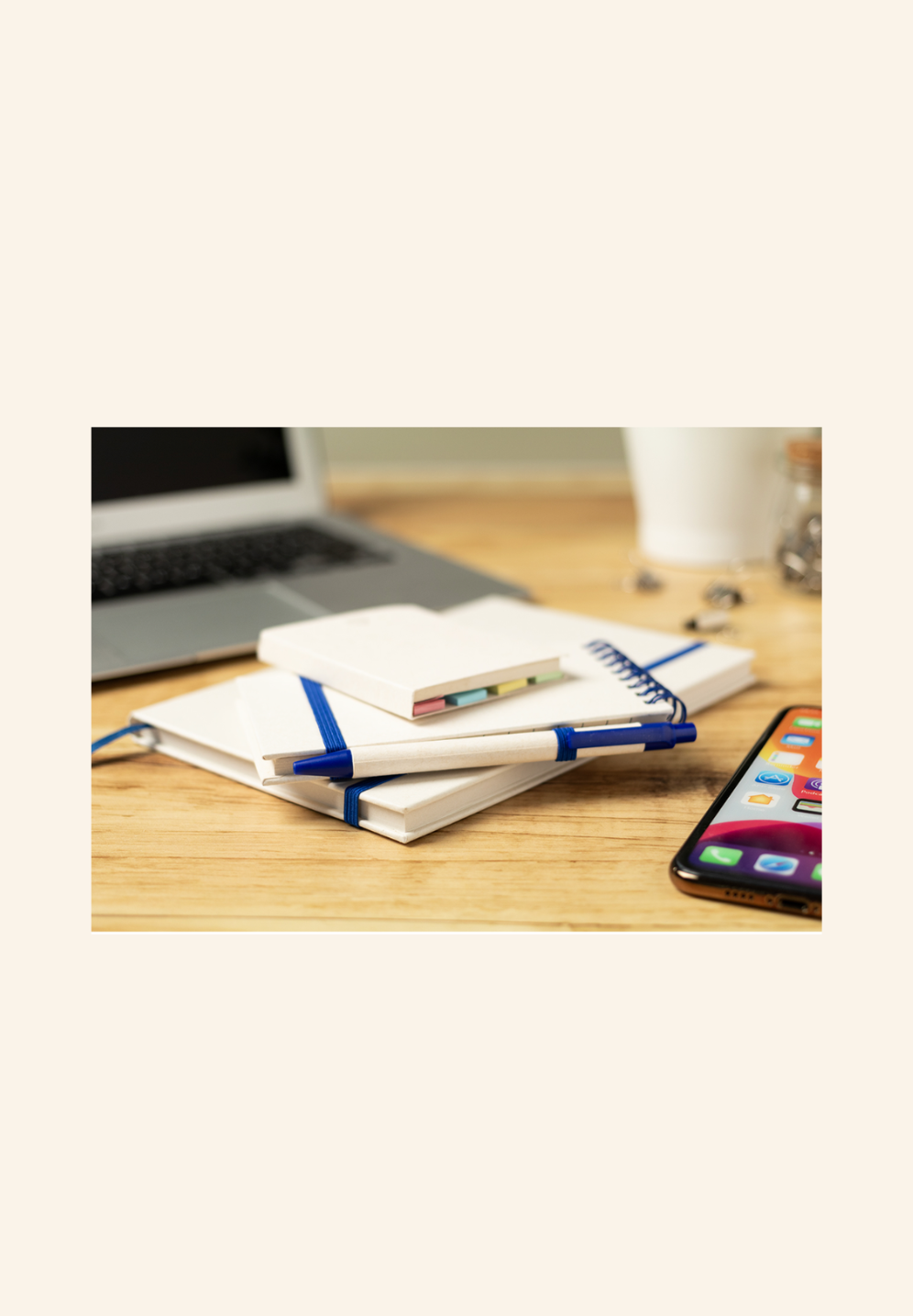 Bloc-notes adhésif carton de lait recyclé Zerynox