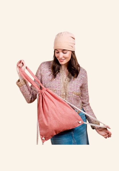 Totebag 140gr sac à dos à cordes en coton recyclé Avelin